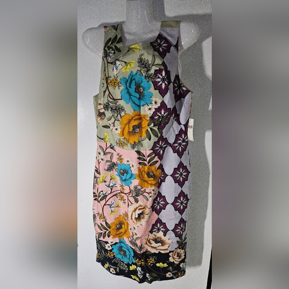 NWT Unique and Beautiful Anthropologie Multicolor Dress sz 8